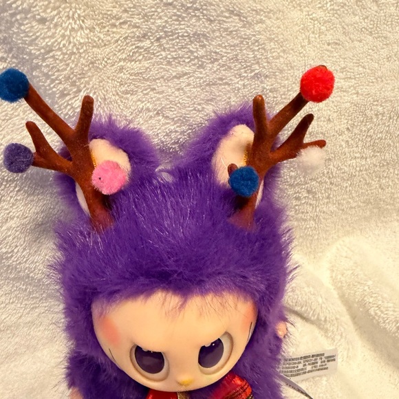 Christmas Labubu Purple Plush keychain + free cup wrap and keychain - Picture 2 of 7